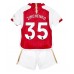 Günstige Arsenal Oleksandr Zinchenko #35 Babykleidung Heim Fussballtrikot Kinder 2023-24 Kurzarm (+ kurze hosen)